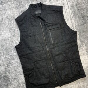 Field Scout Vest Adult 2XL Charcoal Gray Wool Blend USA Made Utility Outdoor